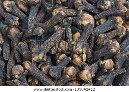 Pile of Cloves as background or texture. High-resolution photo.