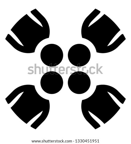 Glyph vector design of meeting symbol 