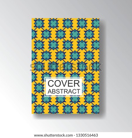 Beautiful Cover Geometric Pattern for business design. Simple shapes composition