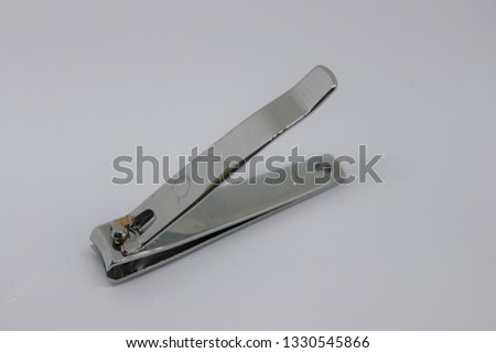Nail cutter isolated  on a white background.