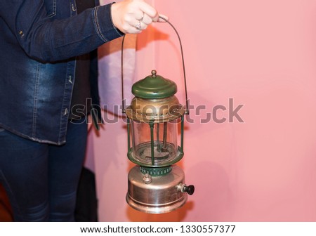 old ant kerosene lampique or lantern