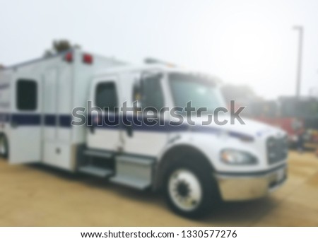 Abstract fire truck background.