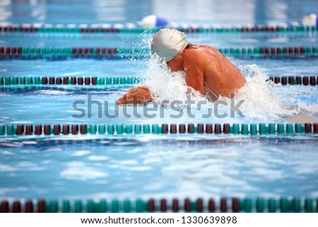 Breast stroke swimmer