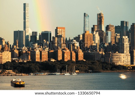 New York City Buildings Hudson River