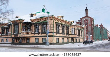 Arkhangelsk in winter Royalty-Free Stock Photo #133065437