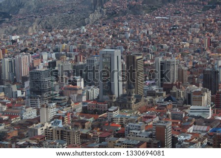 La Paz city, Bolivia