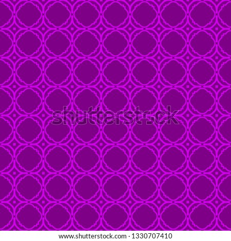 Seamless Pattern With Abstract Geometric Style. Repeating Sample Figure And Line. Vector illustration. Purple color.