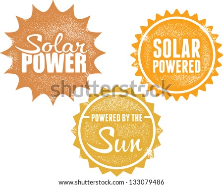 Solar Power Energy Stamps