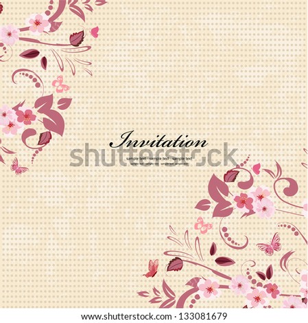 Vintage floral pattern for your design