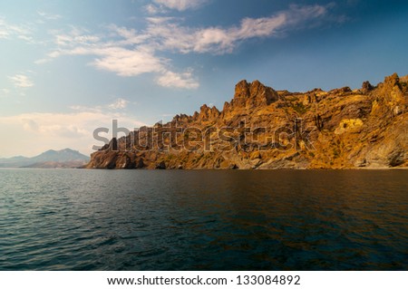 rock in Karadag National park near Koktebel, Crimea