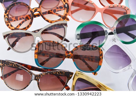 fashion sunglasses isolated on white background


