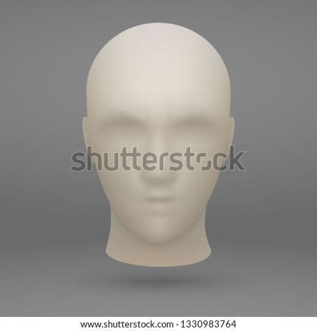 3d realistic mannequin head