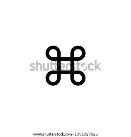 Command button icon Royalty-Free Stock Photo #1331029625