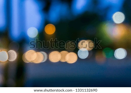 City night light blur bokeh , defocused background