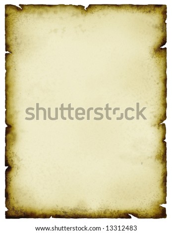 Old stained parchment