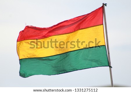 Bolivia Flag and the sky