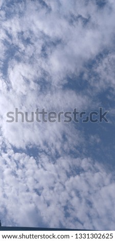 This picture is sky and clouds 
