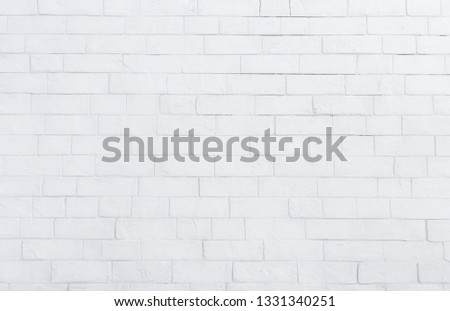 White brick wall texture background. Brick wall in interior concept