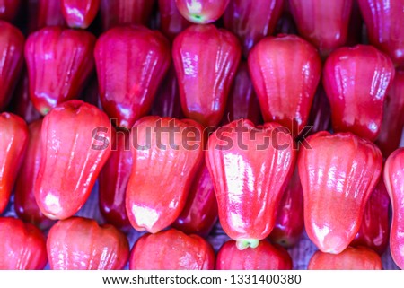 Thai fruits, background, rose, apple