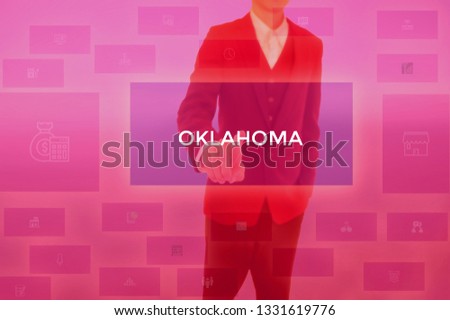 OKLAHOMA - technology and business concept