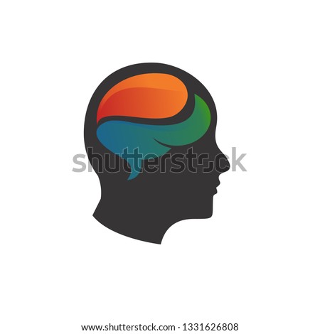 ikon logo kepala manusia 