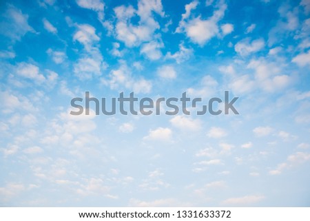Beautiful Bright blue sky, Pastel style sky