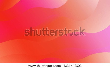 Creative geometric wave shape with gradient color. Vector illustration. Design for holographic composition.