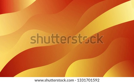 Colorful Vibrant Shapes. Abstract wave shape with gradient color. Warm colors. Vector illustration. Gradient.