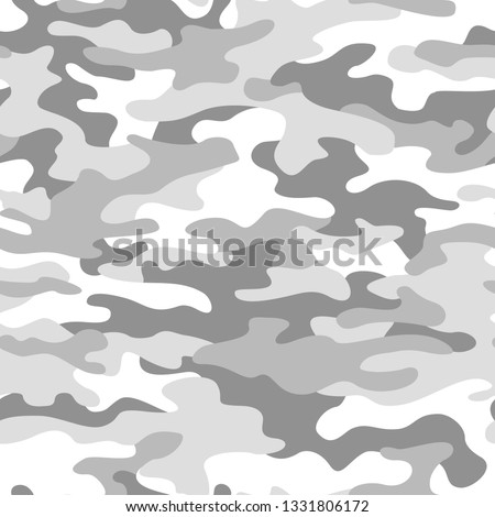 Camouflage texture seamless pattern. Abstract modern military camo ornament for army and hunting. Fabric and fashion endless print bakground. Vector illustration. Royalty-Free Stock Photo #1331806172