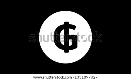 Simple Currency icon Banknote sign in Black and white : Paraguay’s Paraguayan guaraní PYG bill vector illustration