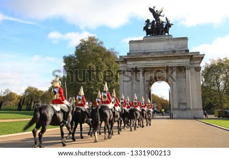 london change of guard cavalry gala Royalty-Free Stock Photo #1331900213