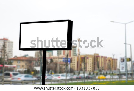 billboard blank for outdoor advertising poster or blank billboard outdoor advertising. 