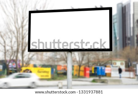 billboard blank for outdoor advertising poster or blank billboard outdoor advertising. 