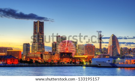 Yokohama, Japan skyline