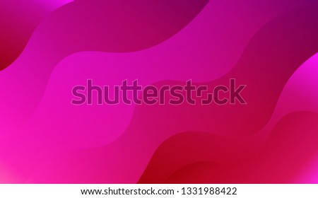 Bright abstract background with geometric shapes layers. Wave shapes and warm colors. Vector illustration. Blue purple color.