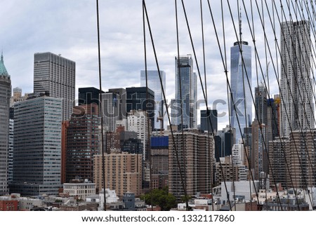 Downtown NYC from the Brooklyn Bridge