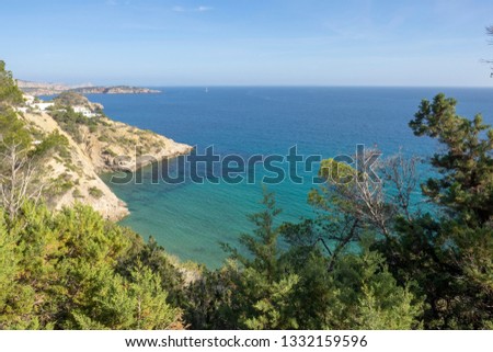 Sunny Mediterranean Coast, Ibiza, Spain