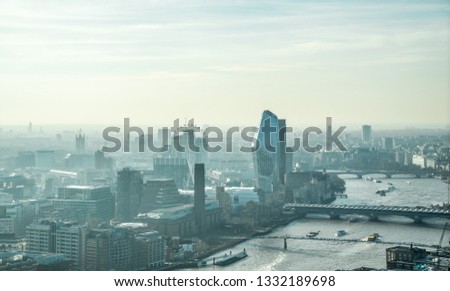 London skyline and the River Thames