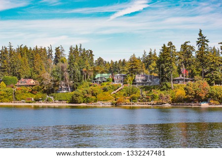 Bainbridge Island, Seattle USA Royalty-Free Stock Photo #1332247481