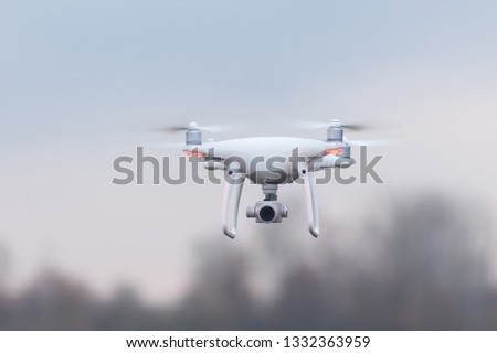 Dron with Surveillance Camera (Shallow DOF)