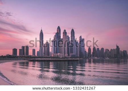 Dubai Skyline Sunrise