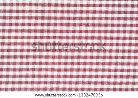 Maroon and White Gingham Tablecloth Seamless Pattern