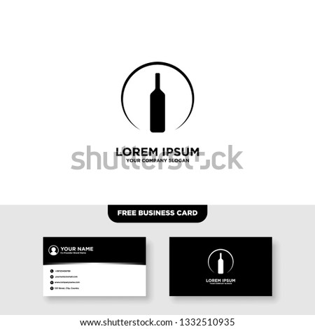 Bar And Night Club Logo, Free Business Card