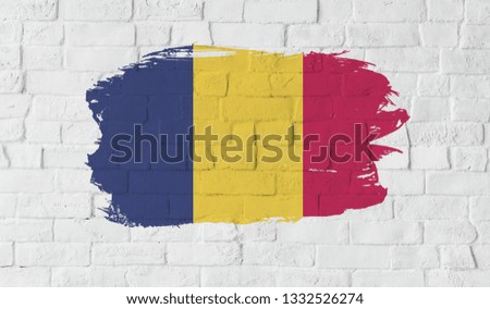 Chad flag on the wall.