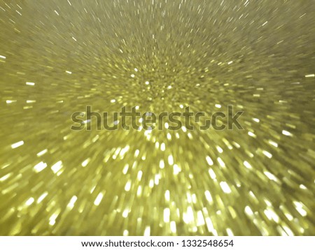 Blurry Gold glitter lighting pattern, Photo effects, Abstract Background underexposed or overexposed