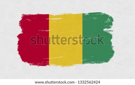  Guinea  flag on the wall.