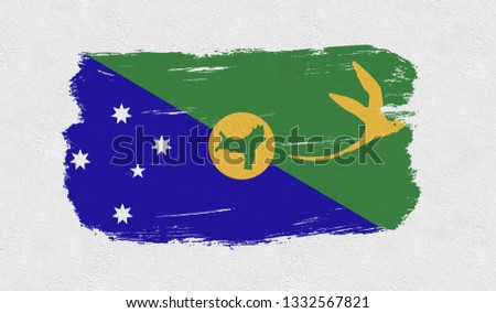  Christmas Island  flag on the wall - Image