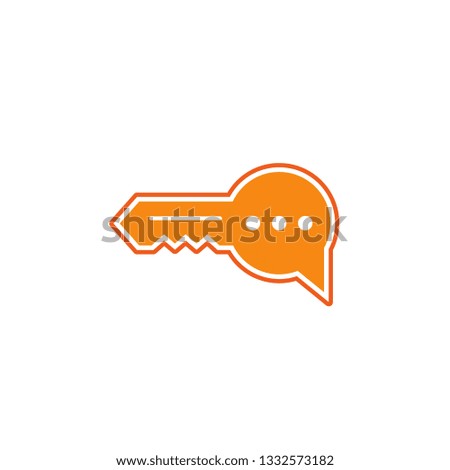 Key Chat Bubble Icon-Logo