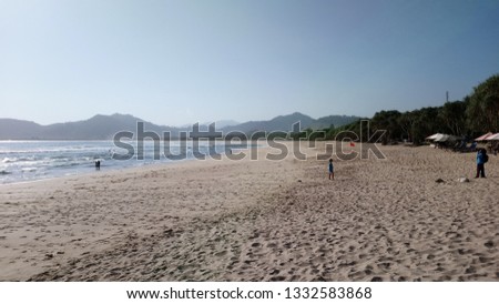 Red Beach sand, Indonesia