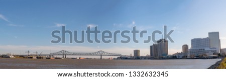 New Orleans from Mississippi River, Louisiana.